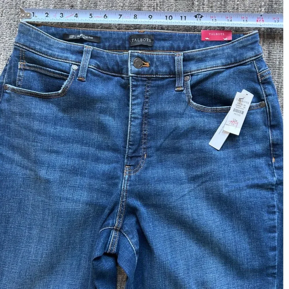 Talbots Straight Leg Jean 12P NWT